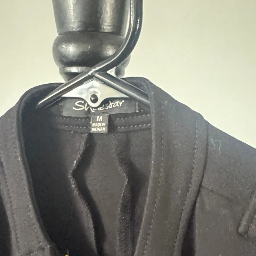 Shinestar Black Blazer with Gold Accents - Picture 3 of 4